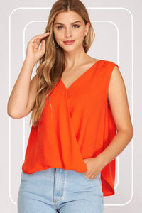 Orange Surplice Tank