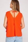 Orange Surplice Tank