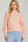 Rose Sequin Sweater