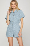 Denim & Bow Romper