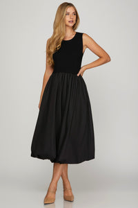 Black Bubble Hem