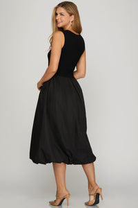 Black Bubble Hem