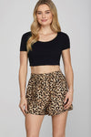 Animal Print Shorts