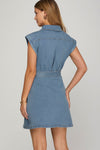 Denim Wrap Dress