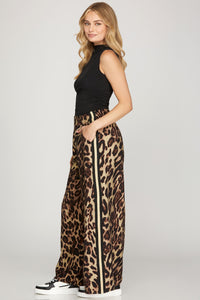 Leopard Wide Leg Pant