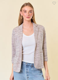 Toffee Knit Blazer