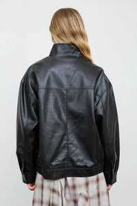 Black Faux Leather Jacket