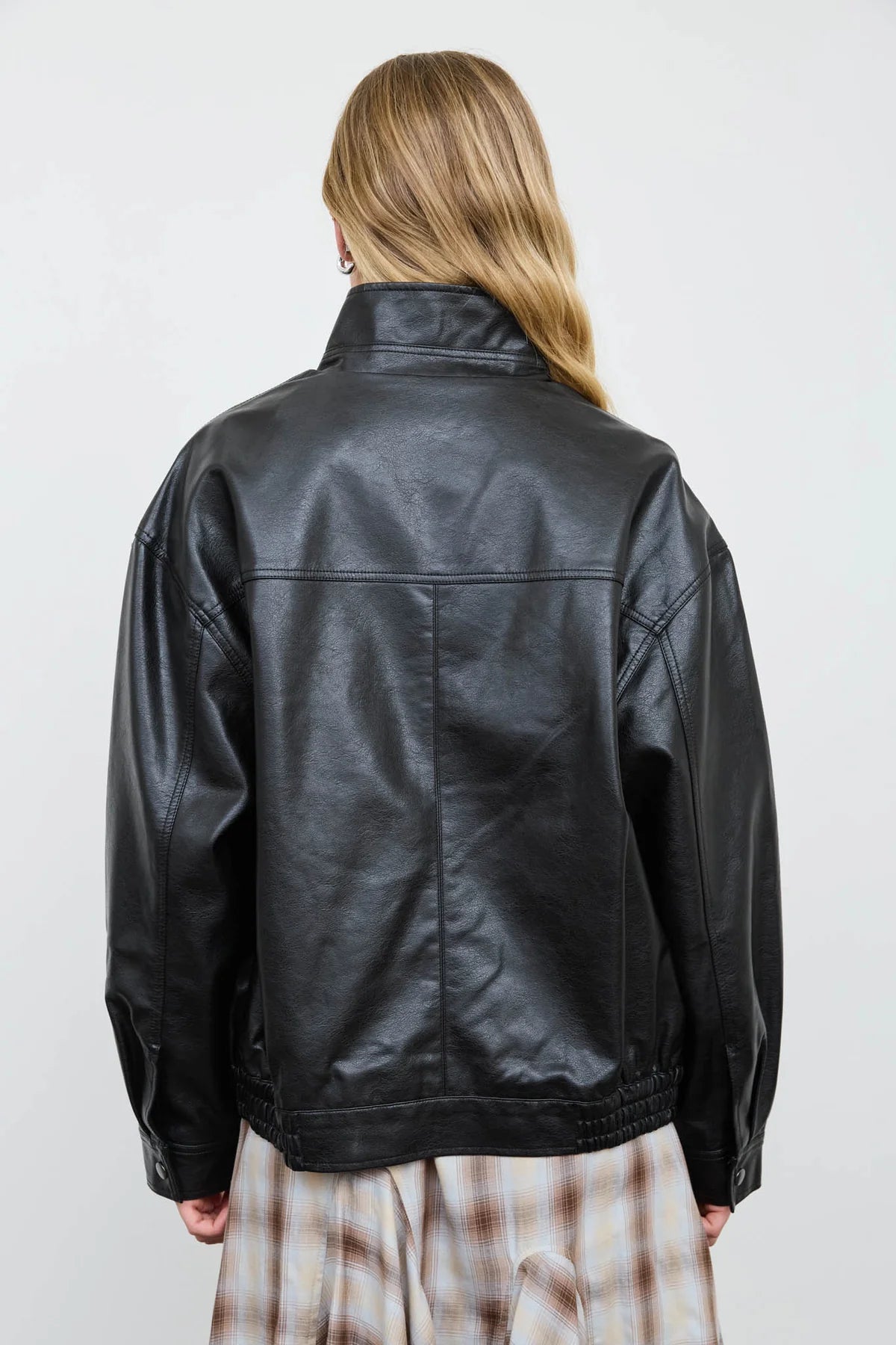 Black Faux Leather Jacket