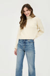 Cream Turtleneck Sweater