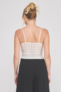 Cream Crochet Bralette