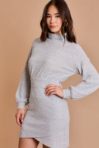 Heather Grey Wrap Dress