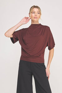 Wine Drape Top