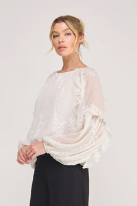Ivory Dreamy Embroidery Blouse