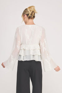 Ivory Romantic Tier Blouse