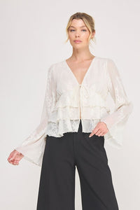 Ivory Romantic Tier Blouse