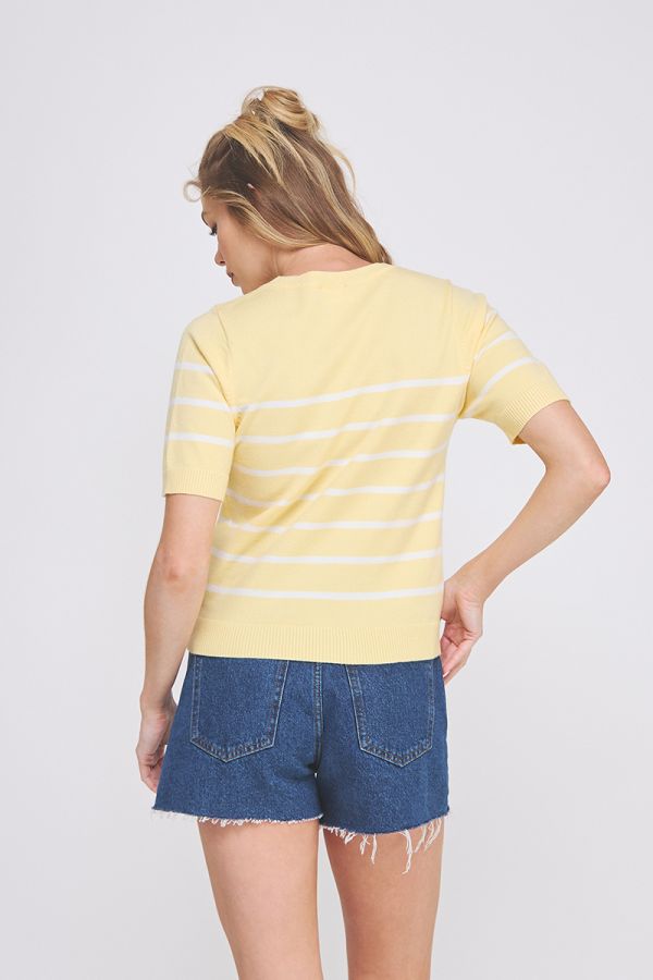 Lemon Preppy Stripe