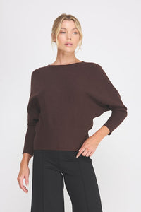 Chocolate Dolman Sweater