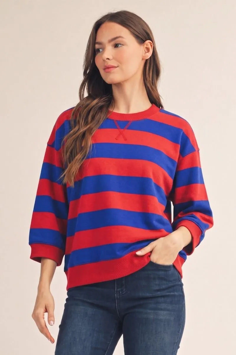 Royal & Red Bold Stripe