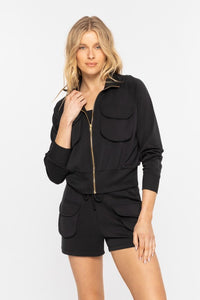 Black Patch Pocket Jacket