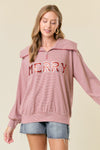 Sequin Merry Zip-up