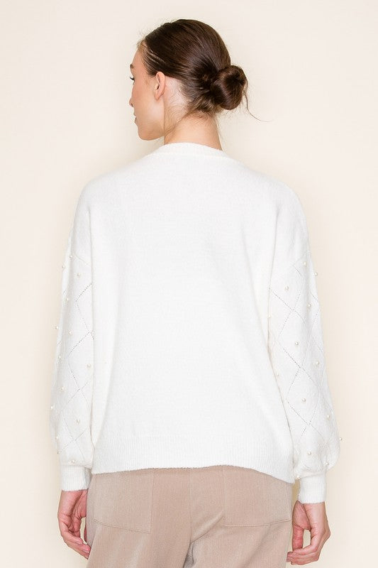 Ivory Pearl Crew Sweater