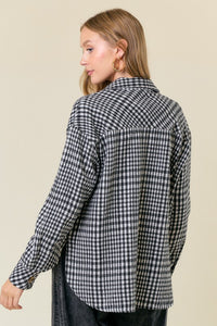 Black & White Plaid Shacket