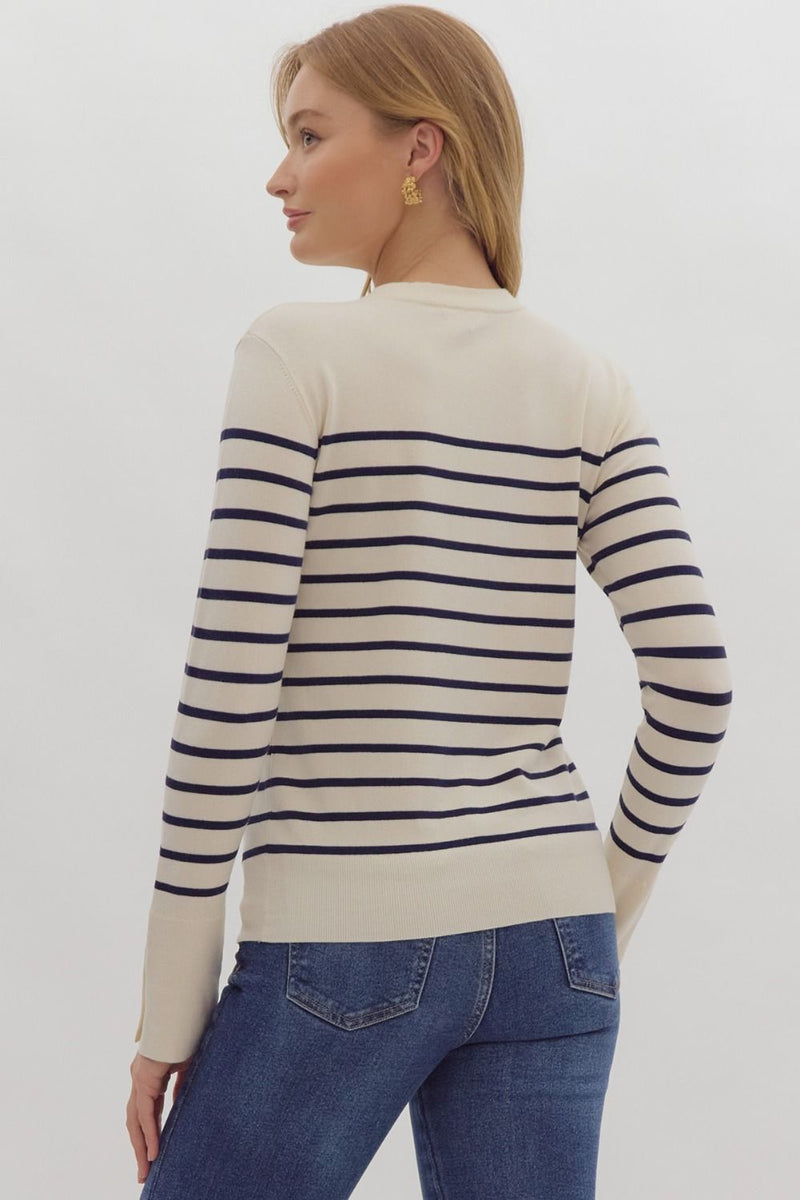 Navy Stripe Softie