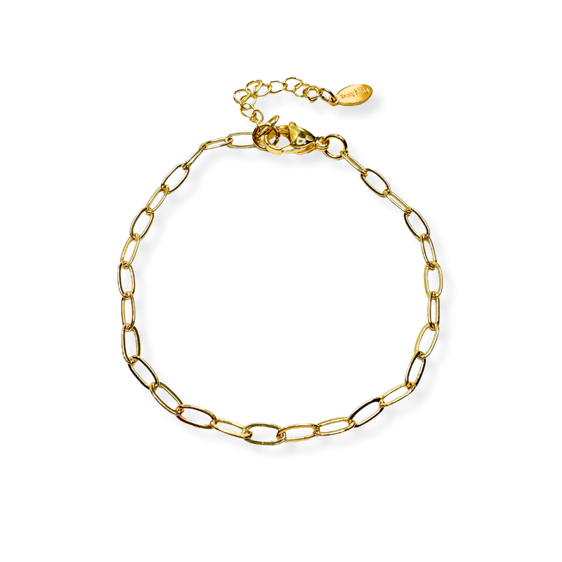 Paperclip Charm Bracelet: Large