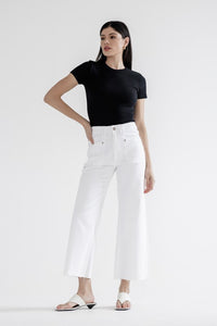 Mica White Wide Leg