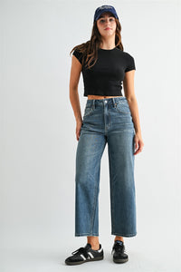Straight Ankle Loose Denim