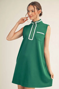 Green Ric Rac Dress