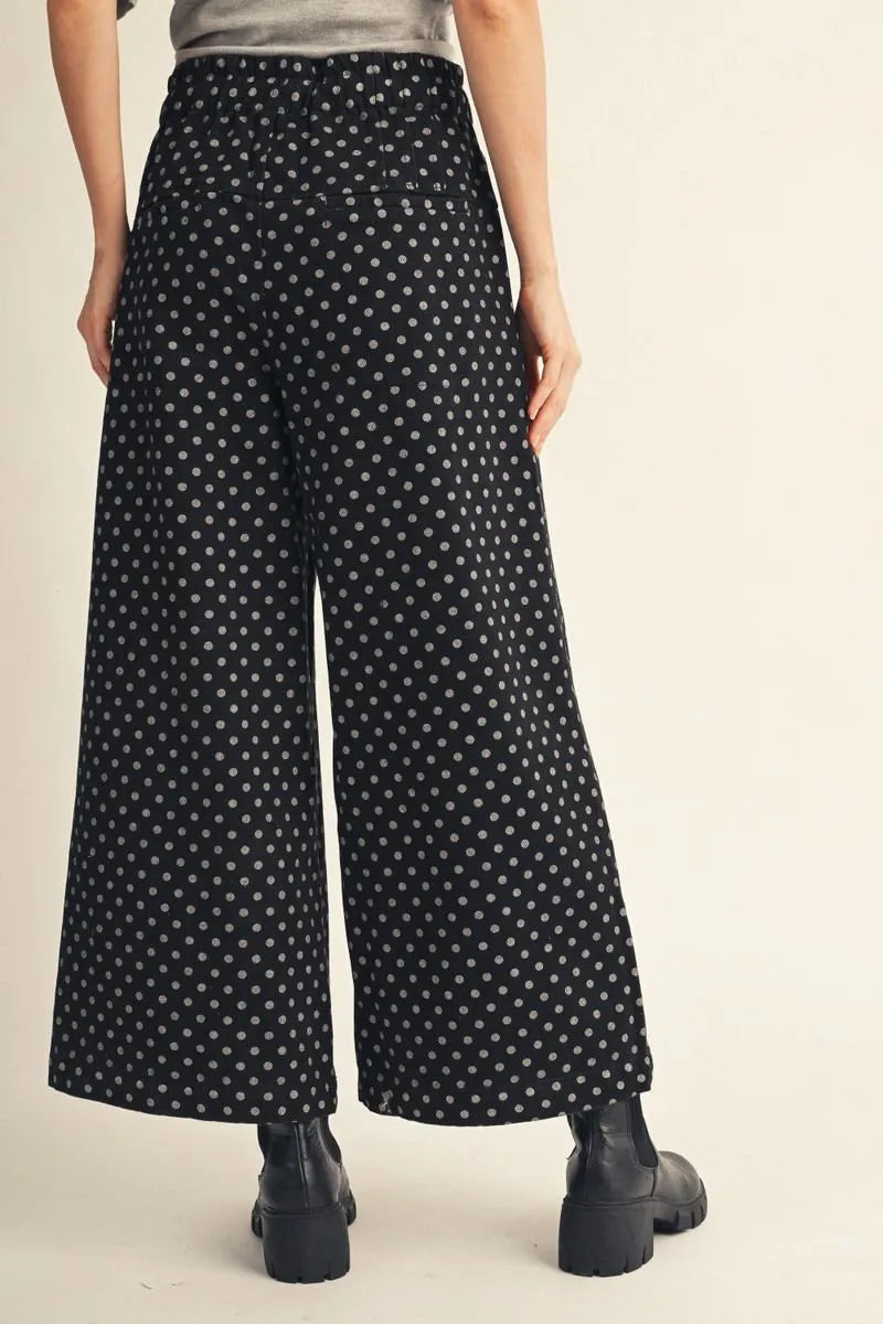 Black Polka Dot Pant