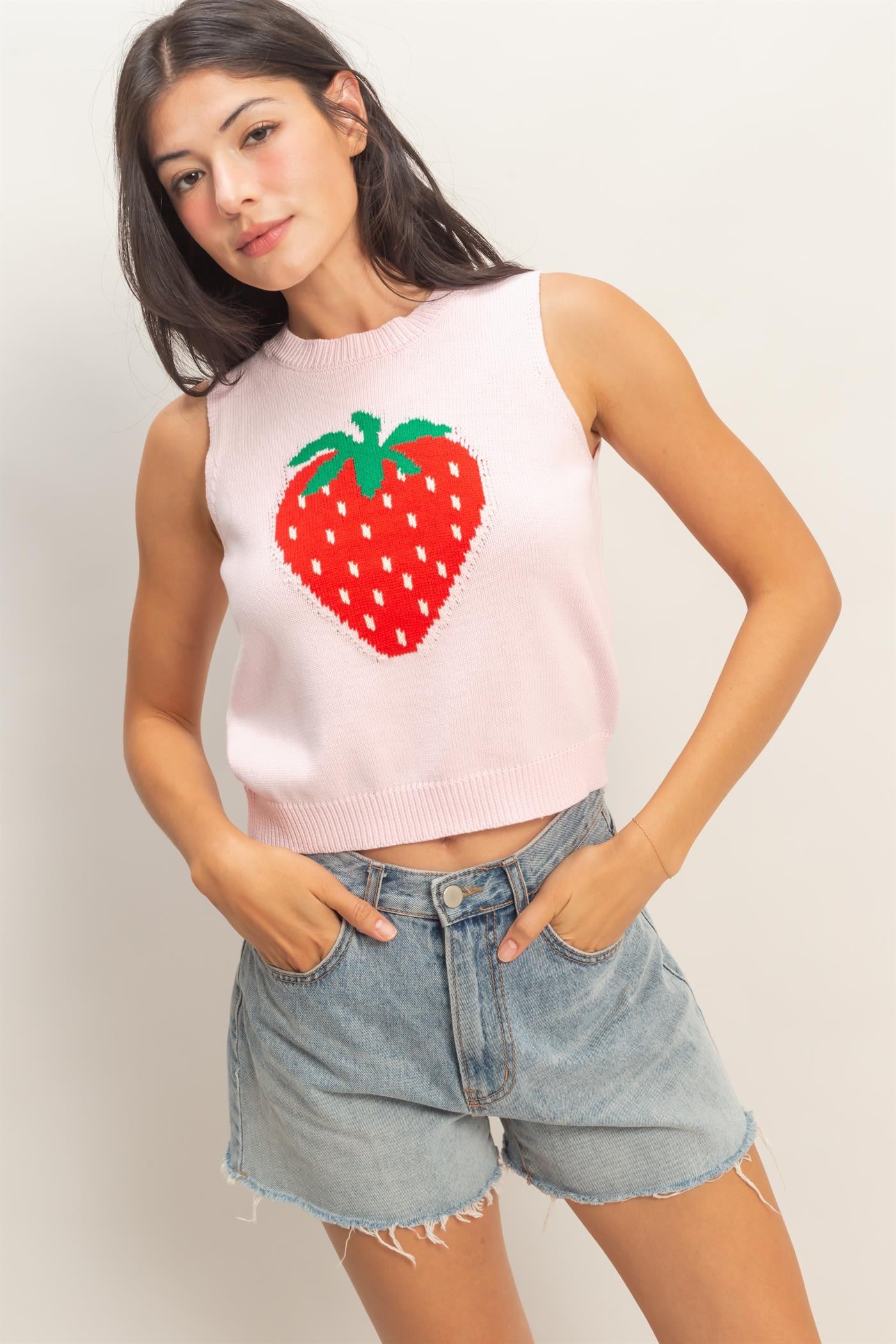 Strawberry Sweater Tank