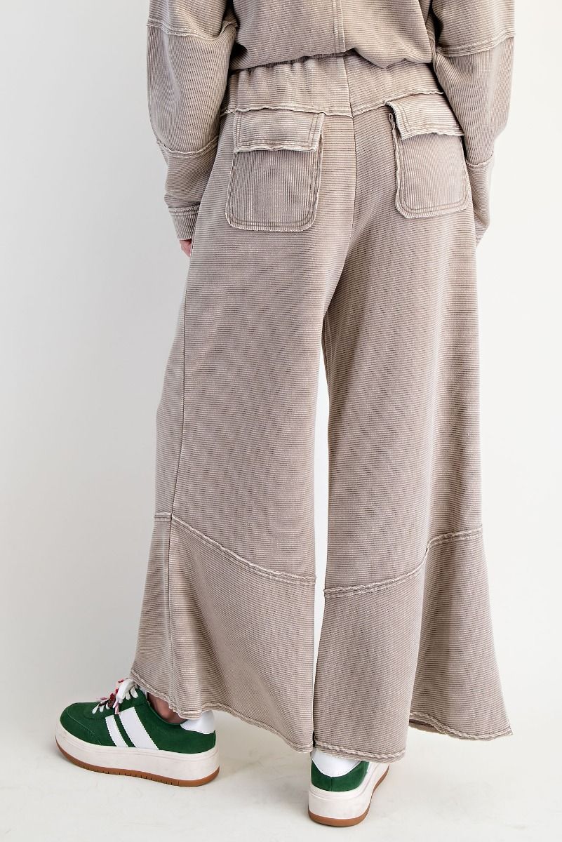 Mocha Textured Pants