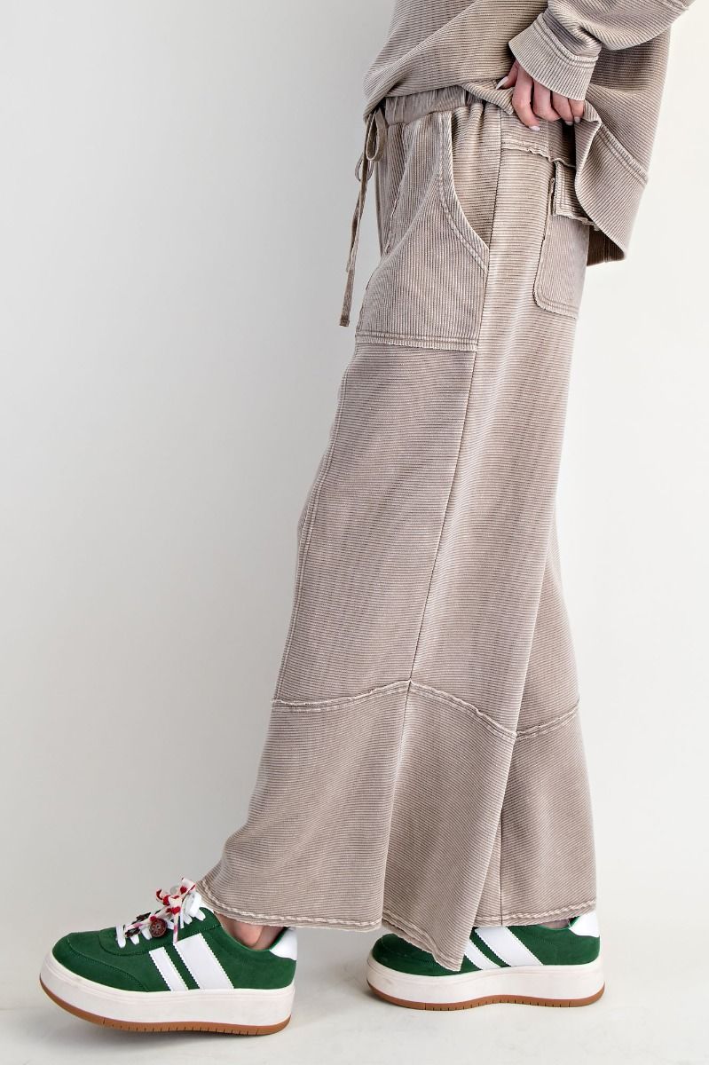 Mocha Textured Pants