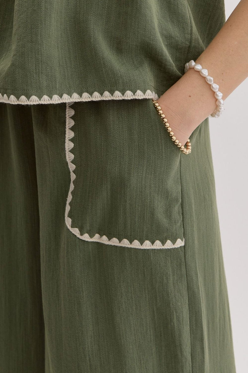 Olive Wide Leg