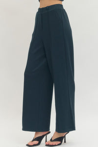 Navy Front Seam Pant
