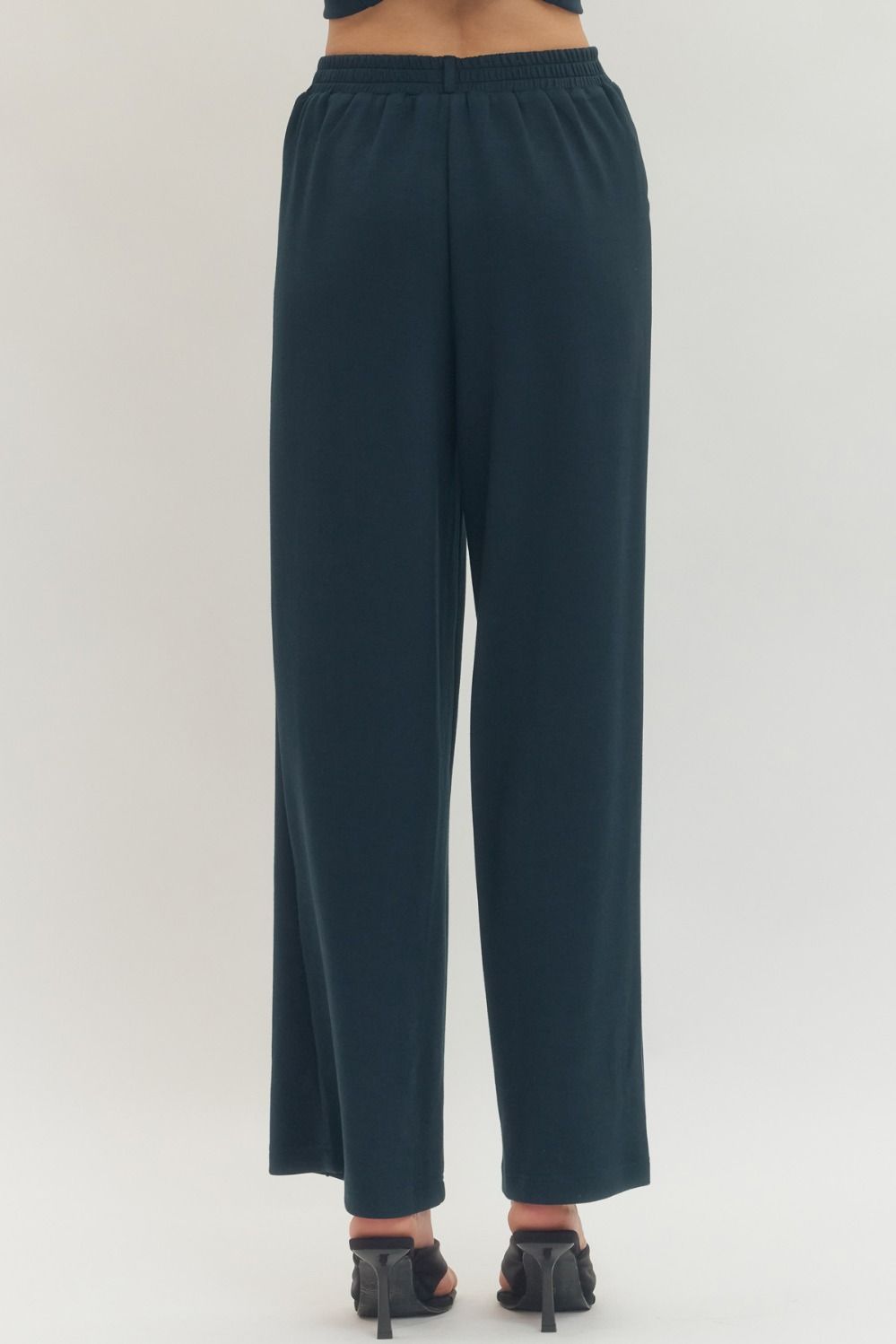 Navy Front Seam Pant