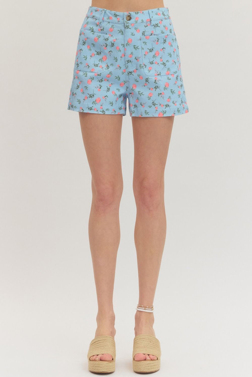 Blue Bloom Shorts
