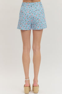 Blue Bloom Shorts