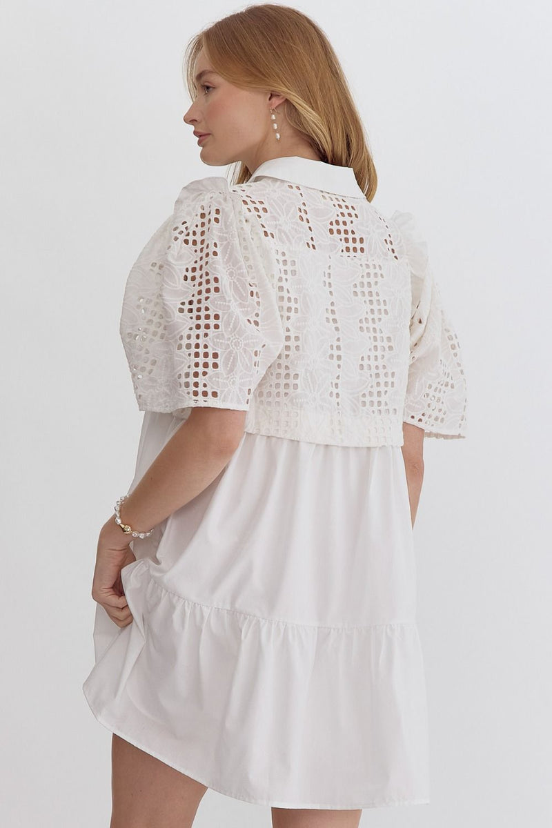 White Eyelet Dress