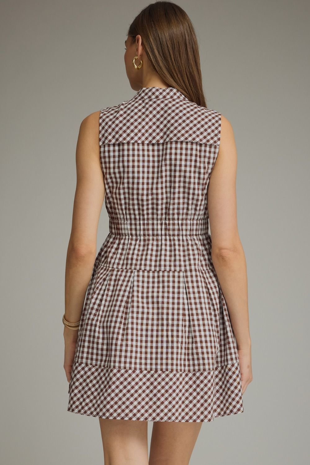 Chocolate Gingham Dress