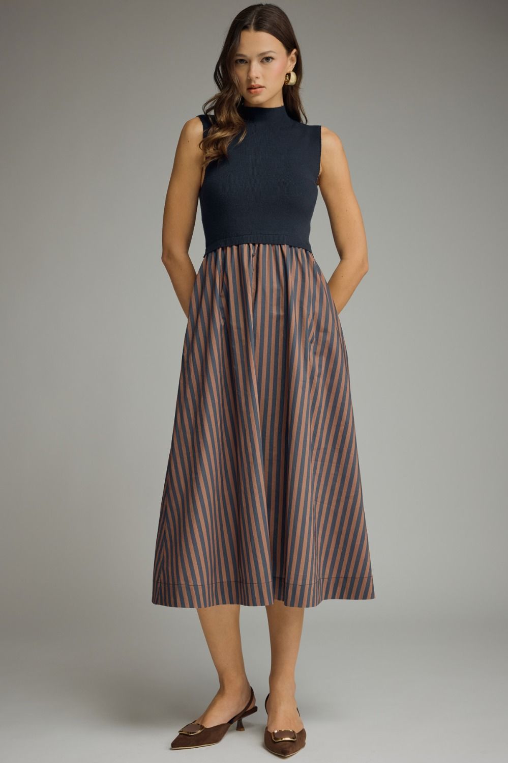 Navy Timeless Stripe Dress