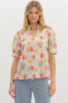 Cream Poppy Top