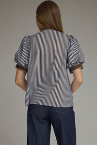 Brown Harper Stripe Top
