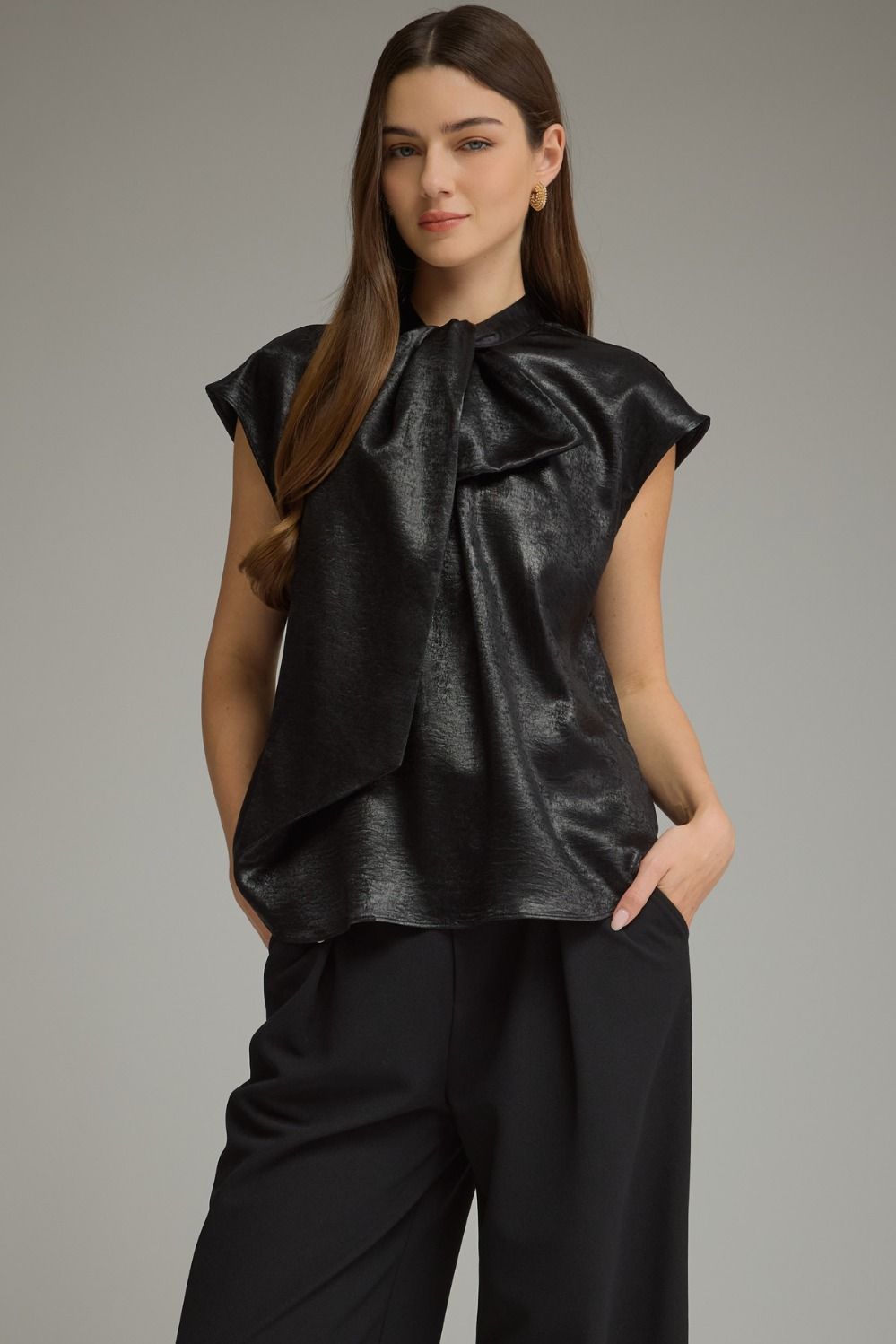 Black Tie Elegance Top