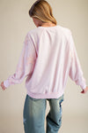 Pink Star Patch Pullover