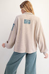 Khaki Rib Pullover