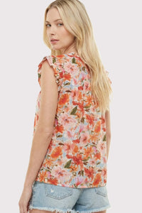 Poppy Cap Sleeve Top