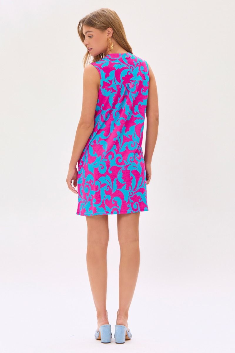 Magenta & Teal Tank Dress